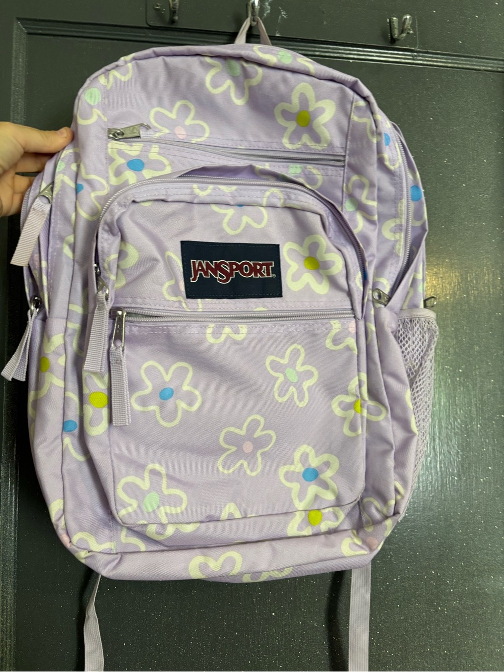 JanSport Lavender Floral deluxe Backpack